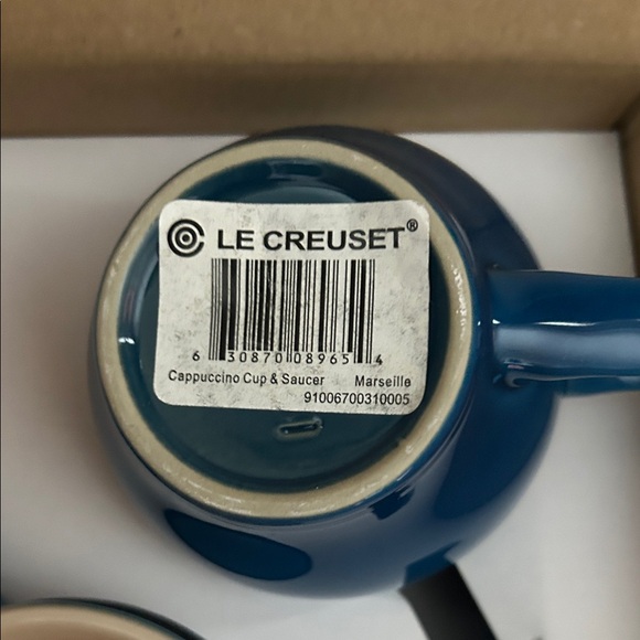 Le Creuset Cappuccino Set  Marseille Blue - Picture 3 of 6
